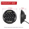 7inch LED Jeep Wrangler Off Road Ights Headlight Car Motorcycle Head Light Assembly Far Near Beam 6700LM Angel Eyes 1pc
