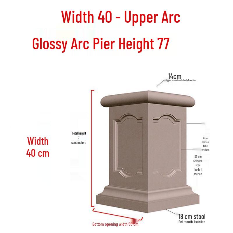European Villa Courtyard Roman Column Base for Exterior Wall Decoration