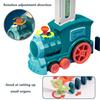 Kids Automatic Laying Domino Train Electric Car Dominoes Set Brick Blocks Kits Games Educational Toys Children Diy Toy Boys Gift