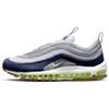 Air Max 97 Sashiko Retro Durable Low-Top Lifestyle Sneakers Unisex Sneakers Gray Blue FB1851-131