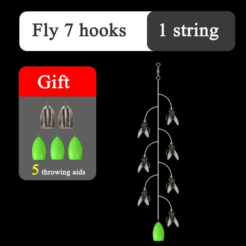 

1 комплект с крючками Набор искусственных приманок для нахлыстовой рыбалки Антикоррозийный С приспособлениями для заброса Бионическая приманка для нахлыстовой рыбалки Портативное рыболовное снаряжение