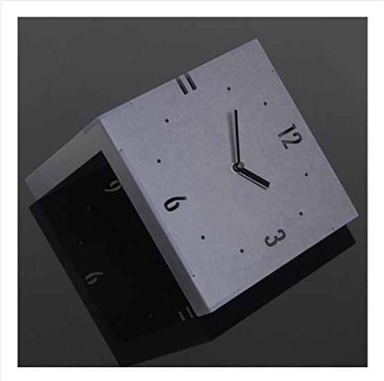 Corner Double-Sided Clock, Handmade Wooden Double-Sided Wall Clock, Stylish Wall Clock, Nordic Style Clock, Interior Decor