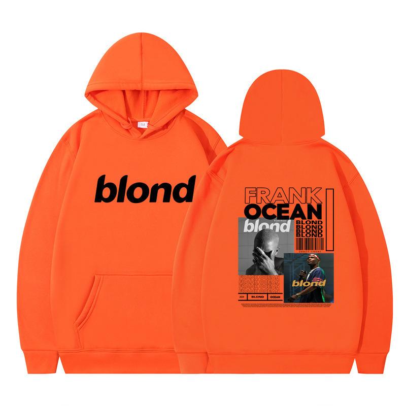 2024 Außenhandel Neu Blond Grenzüberschreitend Herbst/Winter Neu Fleece Lässig Kapuzenkragen Unisex Kapuzenpullover