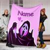 Personalized Custom Name Blanket - Ghostface Print Design,Blanket for Sofa,Bed,Travel,Camping - Soft and Warm, Great Gift