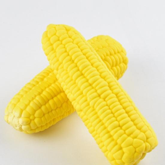 Yousheng Corn-shaped Dog Chew Toy Interactive Squeaky Corn Stick Teeth Cleaning Toy Funny Pet Sound Toy for Small Medium Large Breed