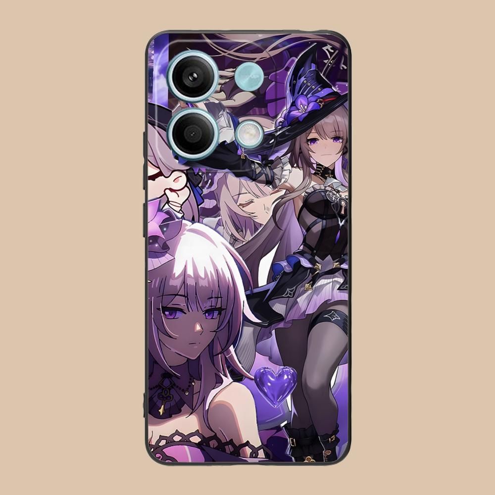HSR Herta Matte TPU Mobile Phone Case for POCO M7 M6 M5 M4 M3 X7 X6 X5 X4 X3 Pro GT 5G Colorful Printing Cover