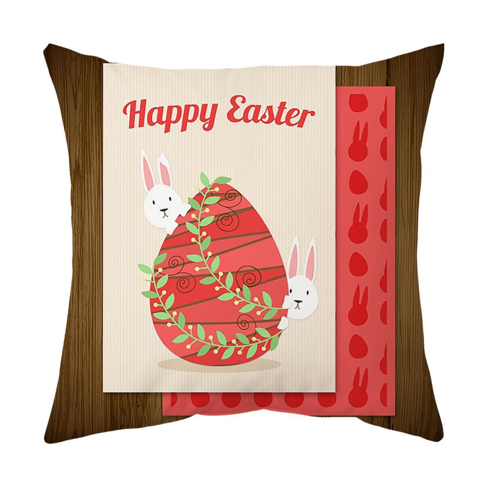 Easter Pillow Cover, Living Room Sofa Cover, Car Cushion Cover, Bay Window Cushion, Office Waist Protector