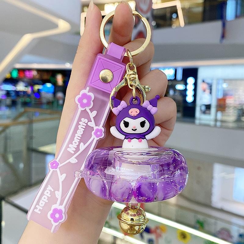 Cartoon Cat Swimming Ring, Bell, Keychain, Schoolbag, Pendant, Trinkets, Drift Bottle, Xingdailu Small Gift.