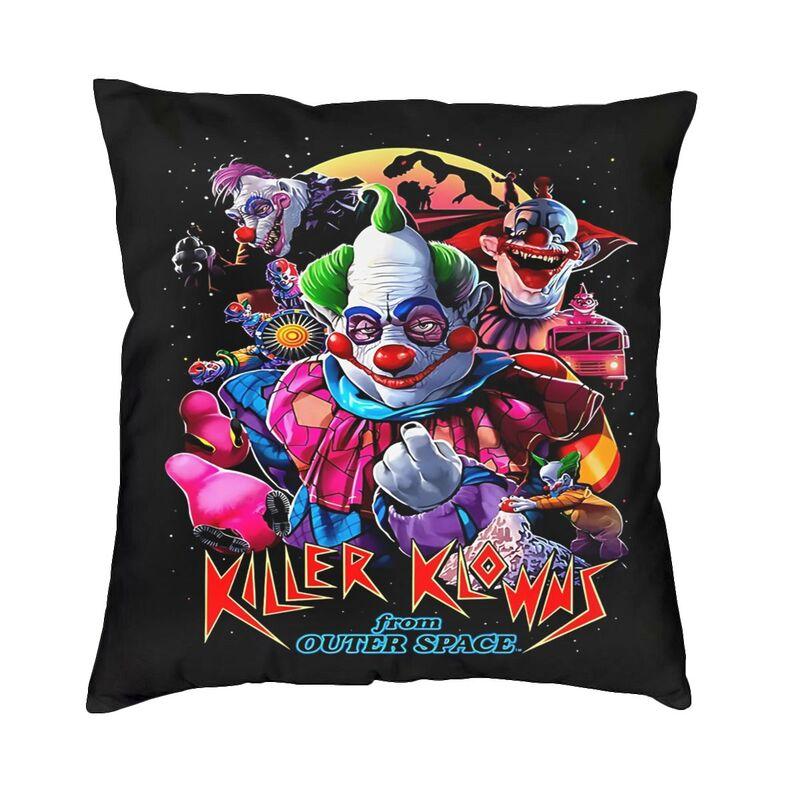 Horrorfilm Killer Clowns aus dem Weltall Kissenbezüge Heimdekoration Kawaii Outdoor Kissen Quadratischer Kissenbezug