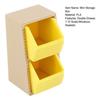 Mini Storage Box 1:12 Scale Miniature Slanted Storage Box Tiny Double Drawer Organizer for Doll Mansion Bedroom Desk