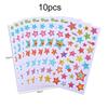 10/20/50 Sheets Scrapbook Stickers Color/Laser Star Heart Dot Handicraft DIY Diary Album Rainbow Decoration Acssories TMZ