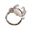 Stylish and simple opal opal branch flower ring