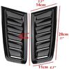 Bonnet Vents 2Pcs RS Car Front Engine Hood Bonnet Vents Air Inlet ABS Universal Air Intake Cover(Chrome Silver)