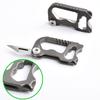 Navaja de Bolsillo Plegable de Aleación de Titanio Hebilla Abrebotellas Multifuncional Llave Hexagonal Herramienta EDC Destornillador Recto Phillips