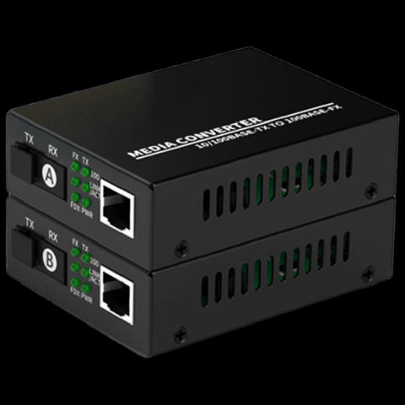 Xushifu Gigabit/Fast Ethernet 20km Single-Mode Fiber Optic Transceiver