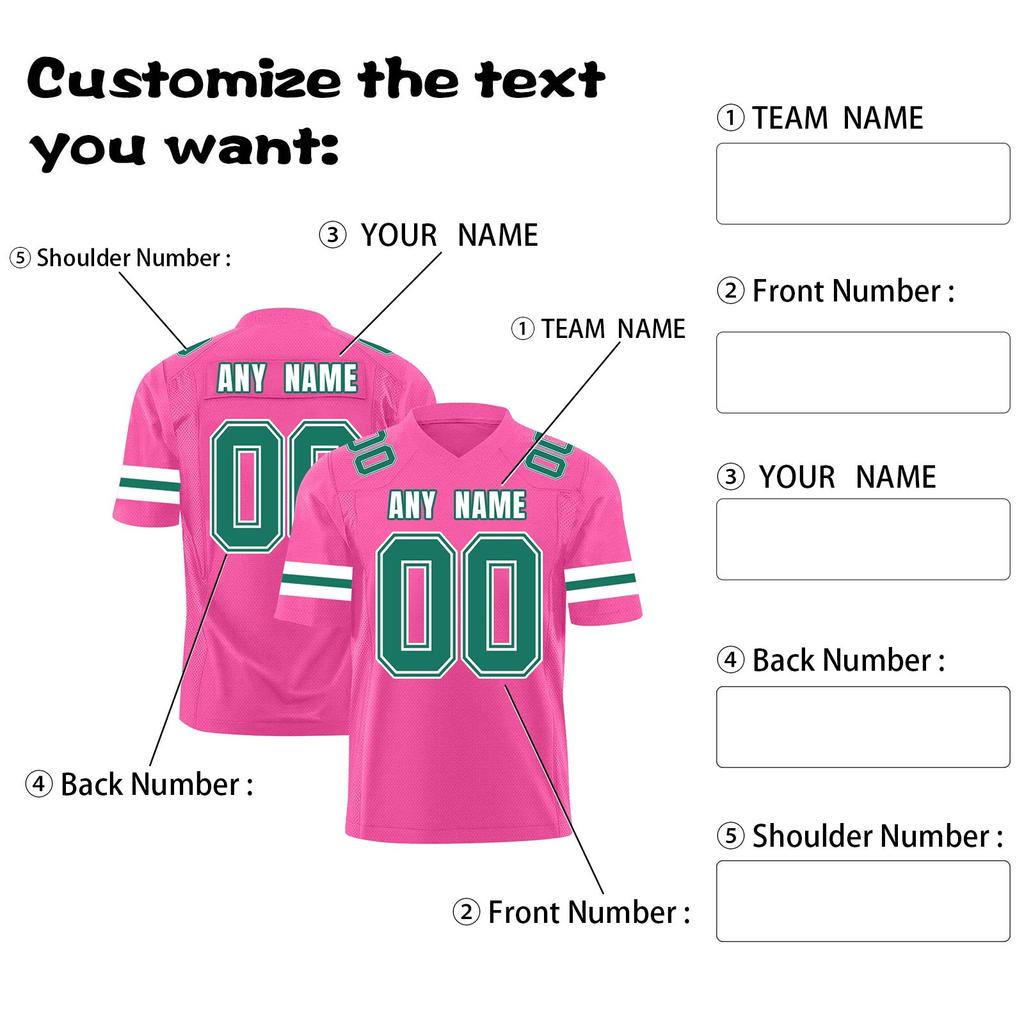 Custom Football Jerseys Personalized Printed Team Name & Number Sports Uniform For Men Women Youth