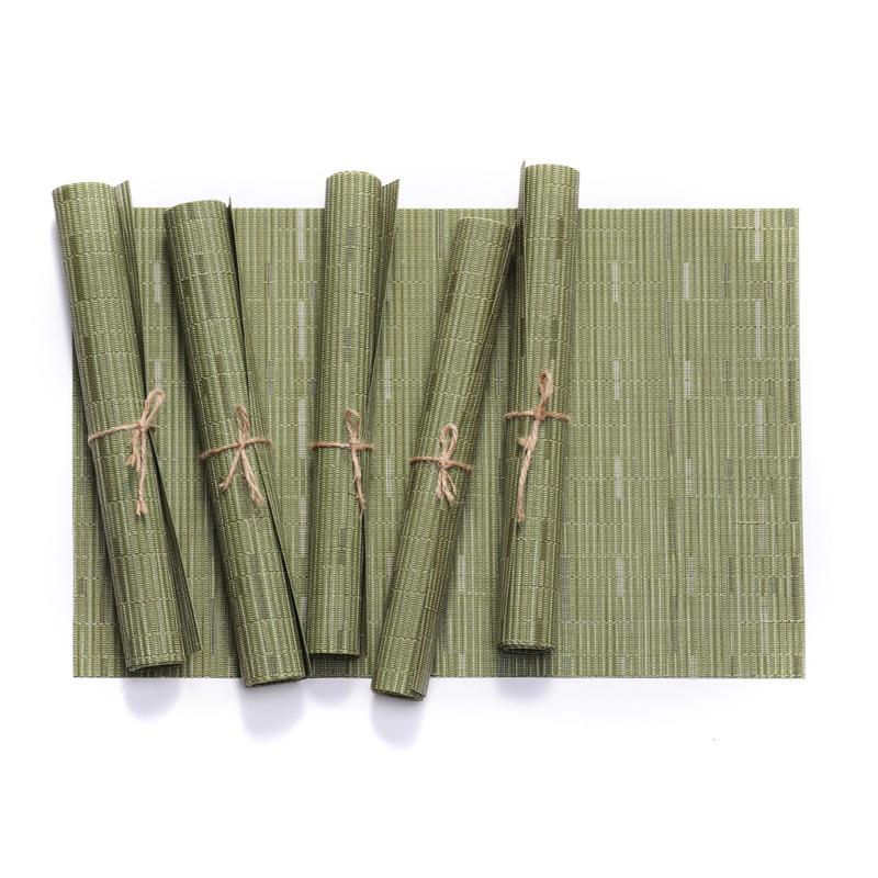 

Pack of 4pcs Table Placemats PVC Table Mats Heat Insulated Pad Japanese Style Rectangle Mats 45x30cm 45x30cm