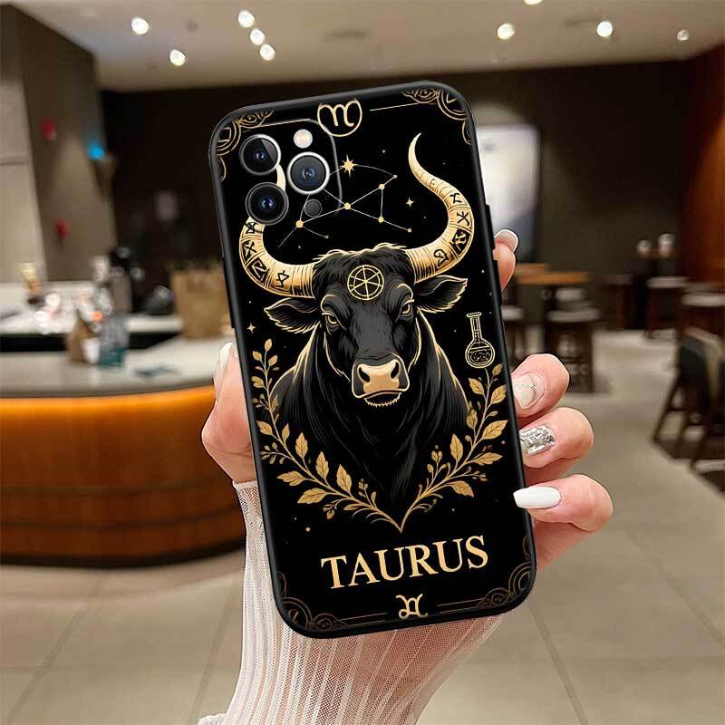 12 Constellation Card Phone Case for Redmi Note 12 12S 12C 13 13C 13R 14 14S 14R 14C 11A 13X A3 A3X A4 A5 Pro Max Plus