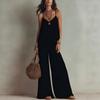 Summer 2 Piece Sets for Women, Spaghetti Strap Tank Top And Wide Leg Pants Lounge Set, Beach Vacation Travel Outfits