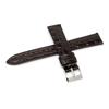 Watch Band 20mm Leather (Dark Brown) with Watch Cloth & Care Instructions