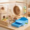 Small Animal Chill Sleeping House, Summer Cooling Hamster Bed Removable Ice Drawer Design for Hamsters Gerbils Daily Use