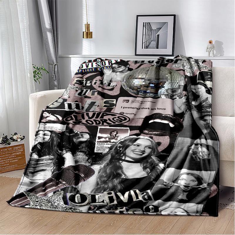 OR Olivia Rodrigo SOUR GUTS 3D Singer Soft Flannel Blanket for Beds Bedroom Sofa,Throw Blanket for Cover Gift Office Picnic
