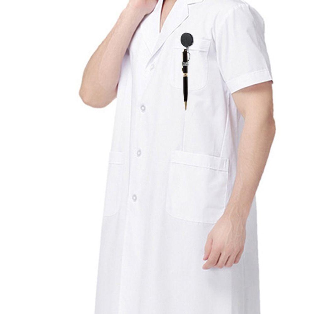 Belt Clip Retractable Pen Clip Badge Reels Pen Lanyard Pull Pen Holder Nurses Doctor