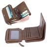 PU Wallet with Multiple Card Slots PU Leather Textured Trifold Three Fold Wallet for Men Boys