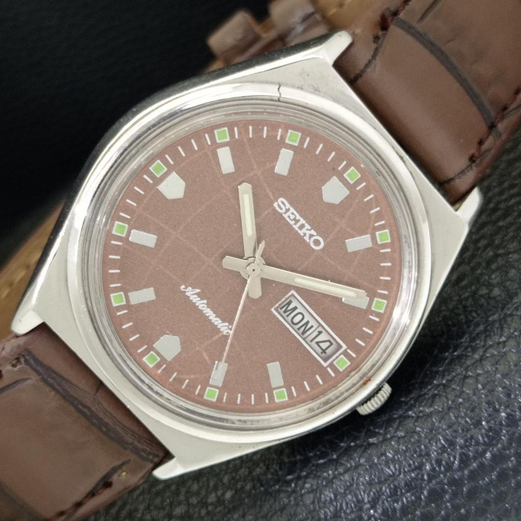 

SEIKO AUTOMATIC JAPAN 6309A MENS VINTAGE BROWN COLOR DIAL WATCH a701295-5 R206a-a701295