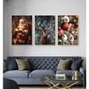 Christmas Collection Canvas Print Art Santa Christmas Tree Deer Poster Canvas Wall Art Picture Unique Home Decor Christmas Gifts