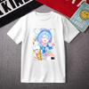 T-shirt Manches Courtes Imprimé Cosplay Arona Blue Archive Anime T-shirt Décontracté Mode Vintage Chemises Polyvalentes en Été