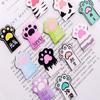 Clip School Supply Office Supply Cat Paw Books Marker Magnetic Bookmarks Book Labels Paper Clip