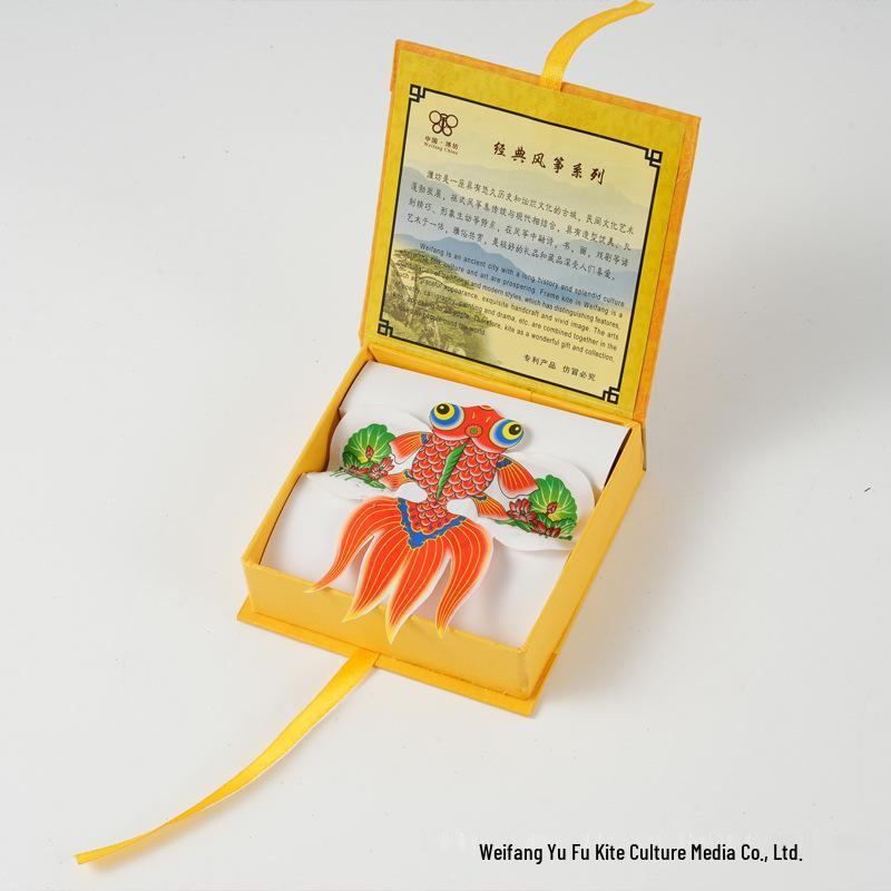 Exquisite 9-inch Traditional Sand Swallow Kite Gift Box - Handcrafted Weifang Travel Souvenir Ornament