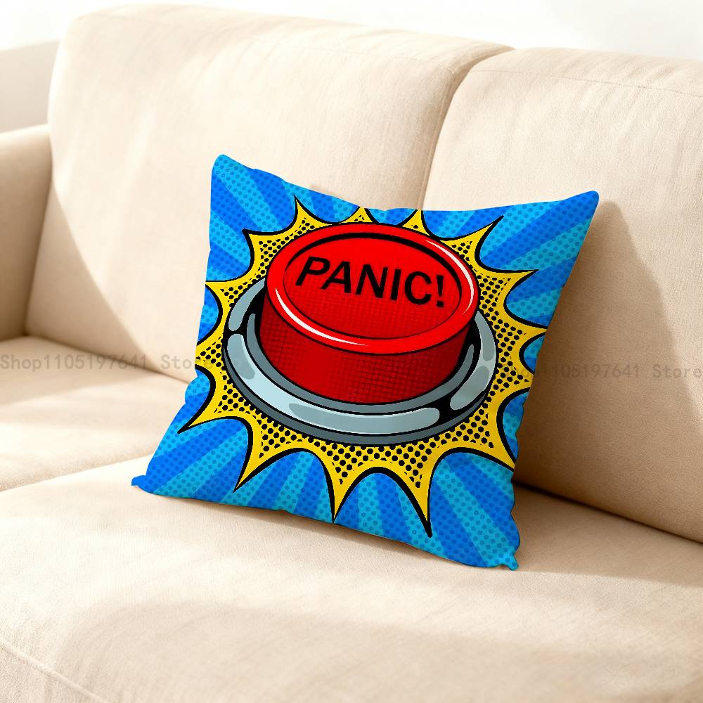 Roy Lichtenstein Pop Art Pillow Case For Sofa Decor Car Office Room Printing Cushion Cover Decorations and Protector