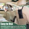 2 PCS Car Trash Bags, Washable Car Garbage Bag Hanging, Detachable Trash Can With Top Elastic Vent & Sticky Strap Bottom Opening, Seat Back Tash Bag