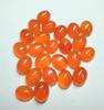 Natural AAA Carnelian Oval Cabochon Lot, Orange Carnelian Gemstone, Oval Flat Back Cabochon, Loose Stone for Jewelry Making, High Quality Carnelian