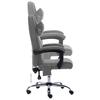 Massage Office Chair Anthracite Faux Leather