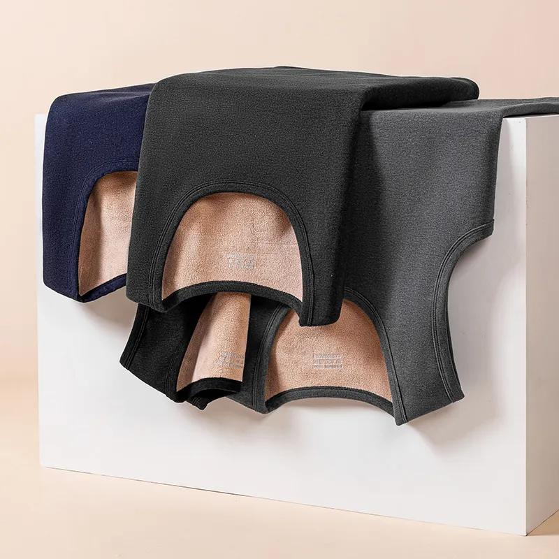 Men's Autumn and Winter Solid Color Sleeveless Warm Undershirt Middle-aged and Elderly Padded and Thickened Cold Bottoming Shirt