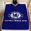 The Blues Logo Print FlAannel Blanket, High Quality Comfortable for All Seasons, Home Decor, Warmth and Comfort
