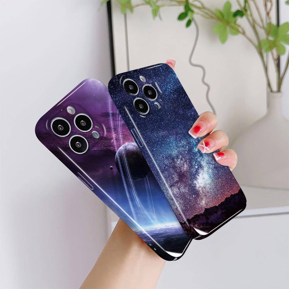 All-inclusive Film Handyhülle Cartoon Mode Design Hartschale Vollständige Abdeckung Kameraschutzhülle für iPhone Huawei Honor Vivo Google