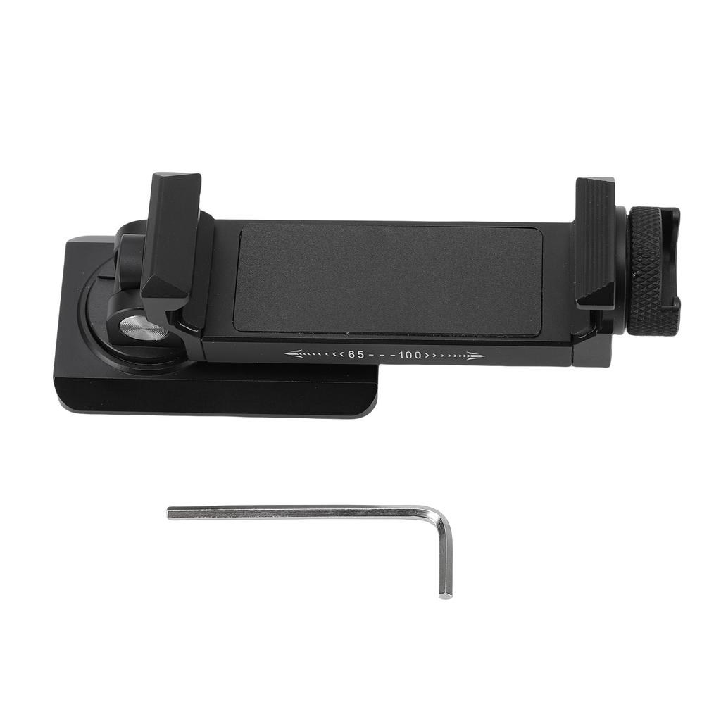 Phone Tripod Mount with Rotatable Cold Shoe Smartphone Mount Adapter Cold Shoe Cell Phone Stand Holder for Desktop