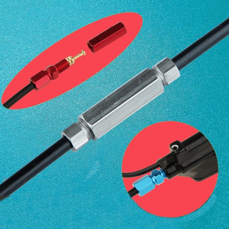 Light Weight Bike Disc Brake Hose Connector Kits Bidirectional Threaded Joint Bicycles Oil Tube Repair Tool For 5mm Hose