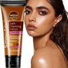 Self Tanning Lotion-Natural Body Bronzer With Coconut Oil-Lightweight Quick Drying Tinted Formula-Suitable For All Skin Types, 80g