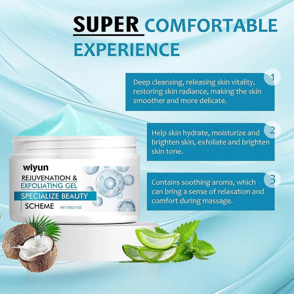 Wiyun Exfoliating Scrub Gel Facial And Body Skin Exfoliating Scrub Gel Moisturizing And Cleansing Gel