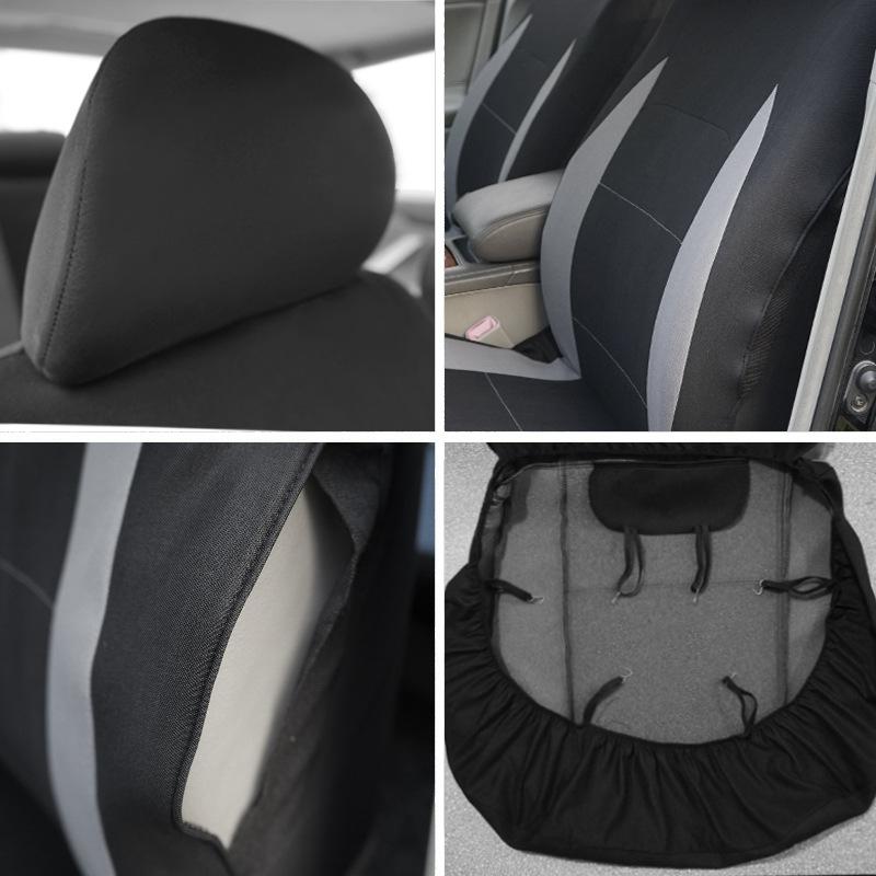 Universal Car Seat Cover Kit 9 PCS Full Seat Covers for Auto Car Seat Protect Luxury Breathable Mesh Seat Cover
