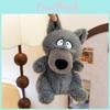Peluche Carino a Forma di Lupo Grigio per Bambini Morbido Animale di Peluche Regalo
