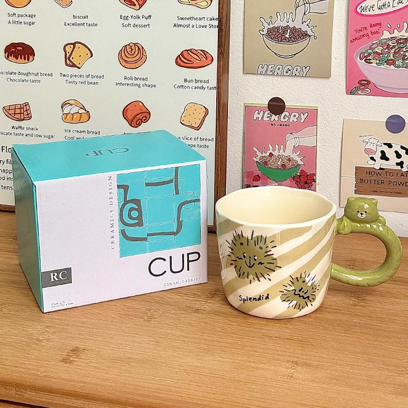 High Value Cup Girls Office Birthday Gift Mug Souvenir Ceramic Cup Couple Coffee Cup Household