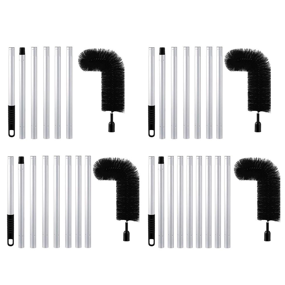 Gutter Cleaning Tool Drain Protection Brush Detachable Gutter Cleaning Brush Multi Tubes Stainless Steel for House Cleaning