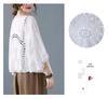 Korean Style Batwing Sleeve Cotton-Linen Cardigan for Women