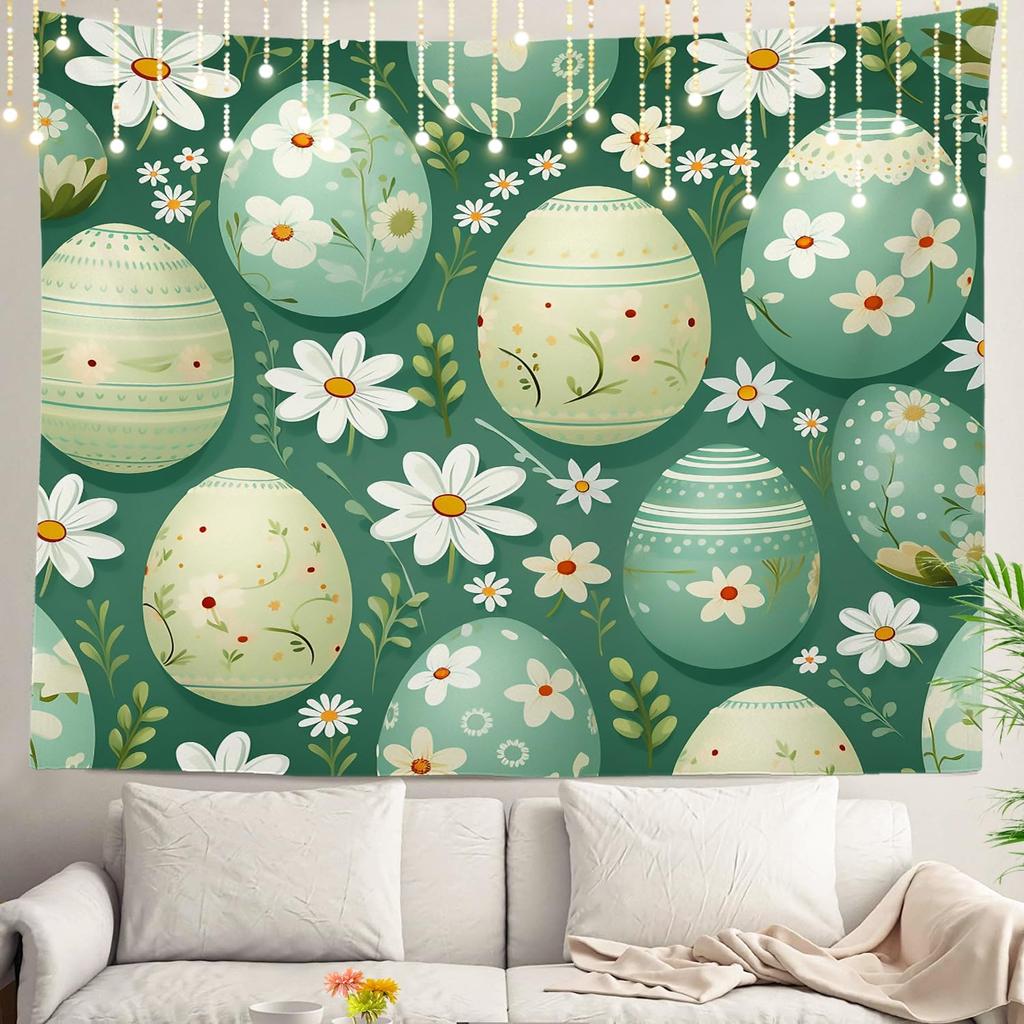 Blue Abstract Stripes Wall Tapestry,Modern Wall Hanging Large Tapestry Decoration Polyester Fiber White Hem Around for Dorm Room